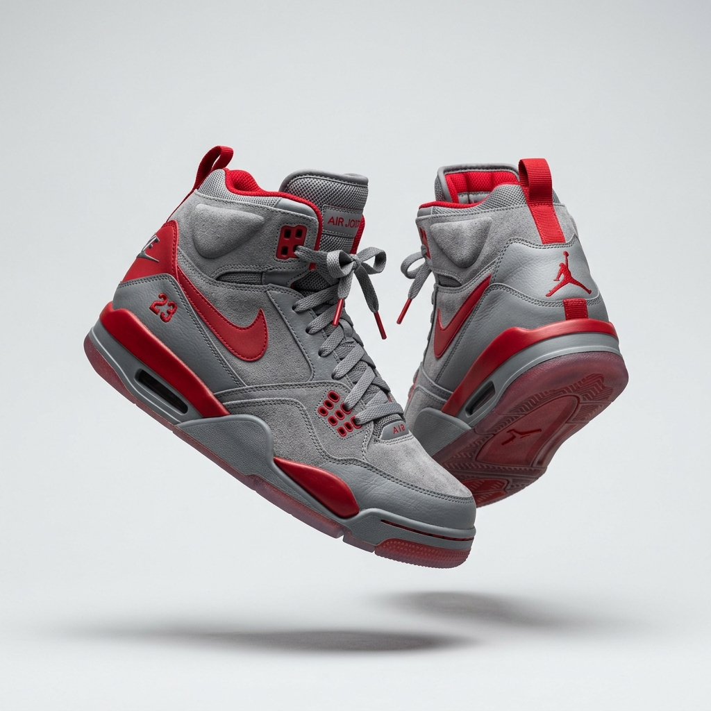 Premium sneakers floating